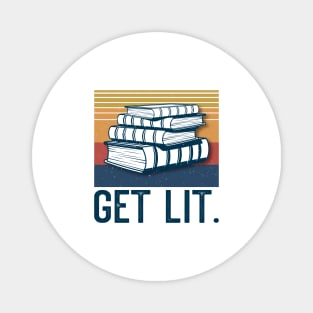 Writer Get Lit Writing Novel Book Magnet